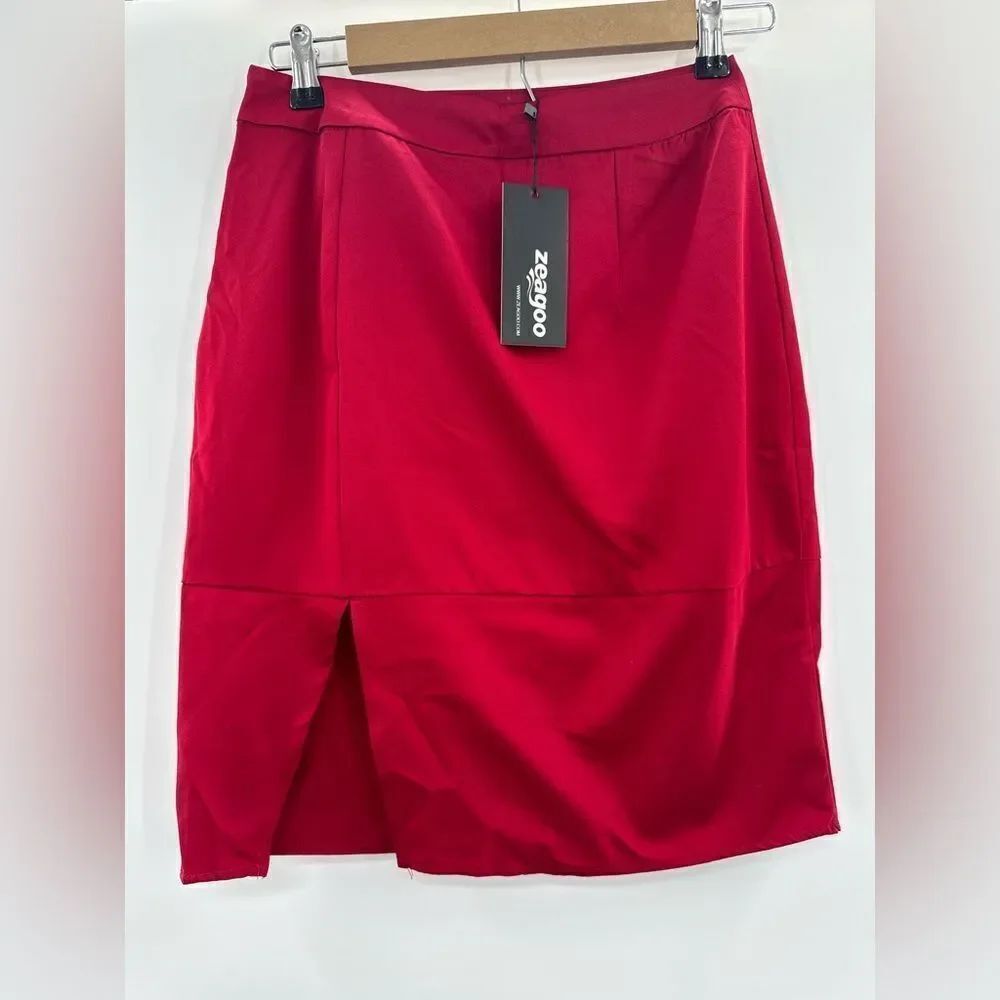 3For$20 Zeagoo NEW Red Skirt size small